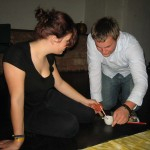 Fotoshooting an der Strandbar
